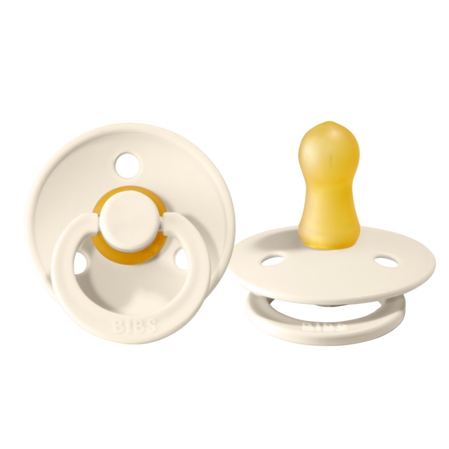 Bibs Colour Kauçuk Emzik 6-18 Ay Ivory - 1