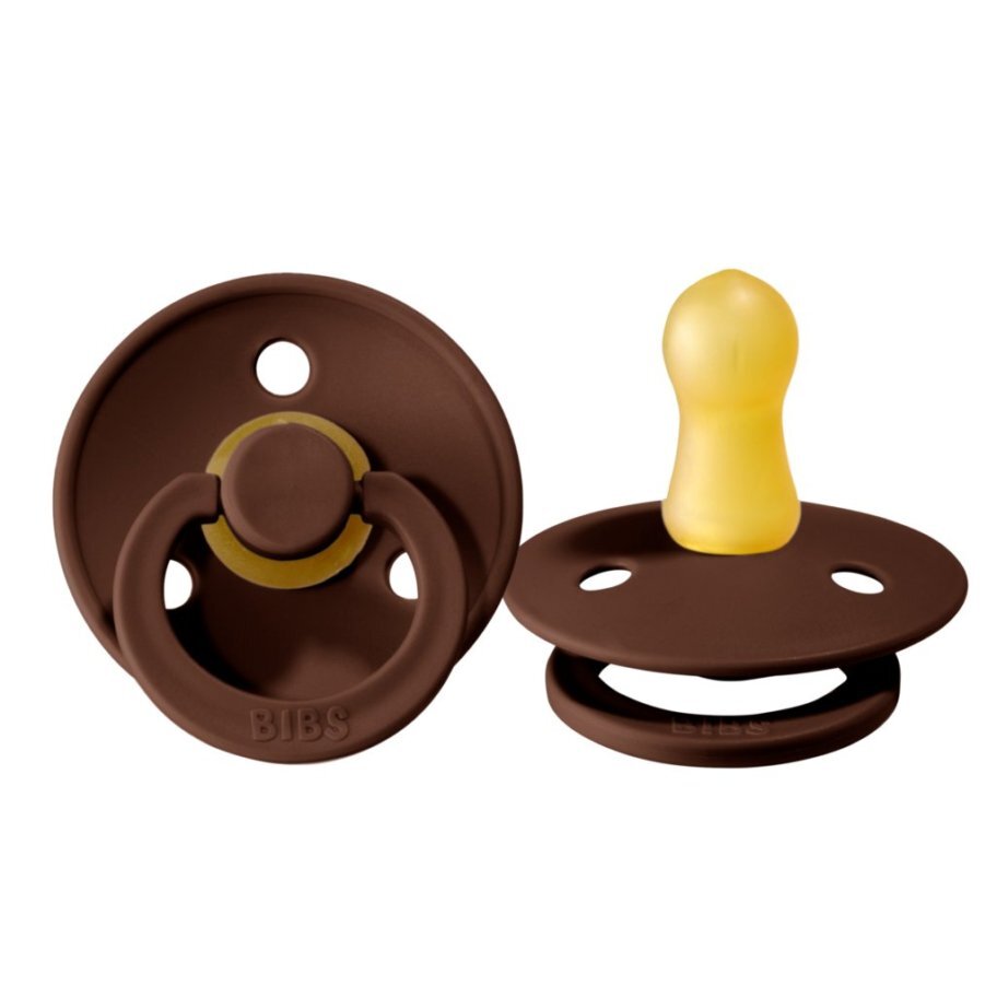 Bibs Colour Kauçuk Emzik 6-18 Ay Mocha - 1