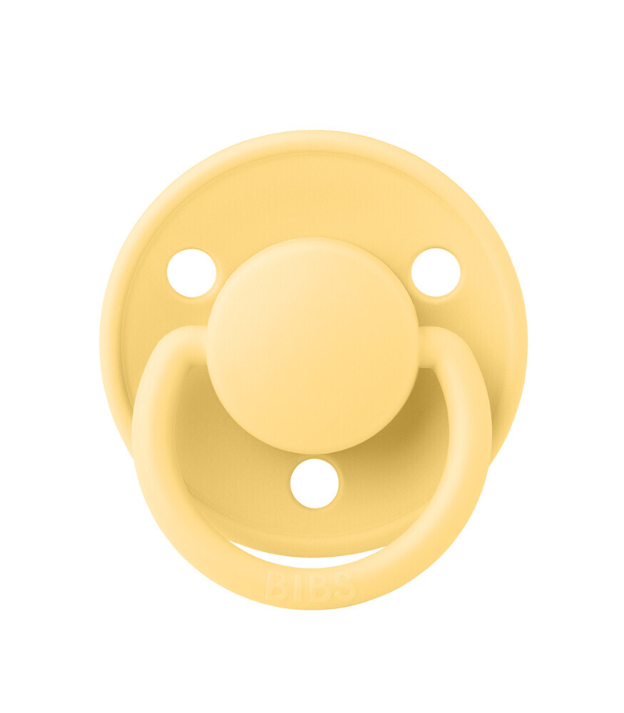 Bibs De Lux Silikon Emzik 0-36 Ay Pale Butter - 1