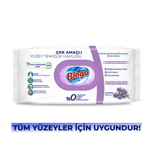 منشفة تنظيف الأسطح من بينجو، 96 قطعة مع صابون الأطباق - 4