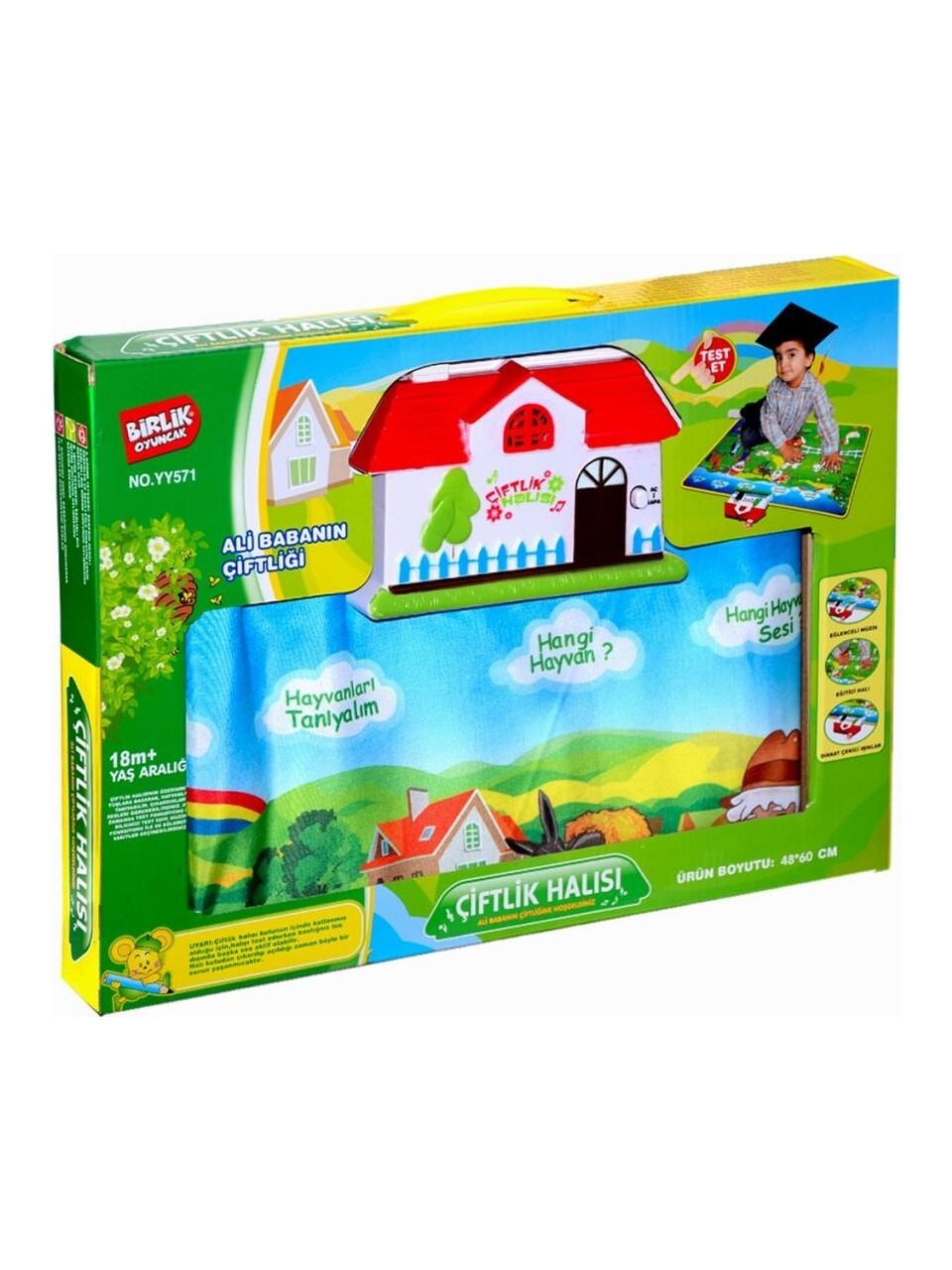Birlik Türkçe Eğitici Çiftlik Oyun Halısı YY-571 - 2