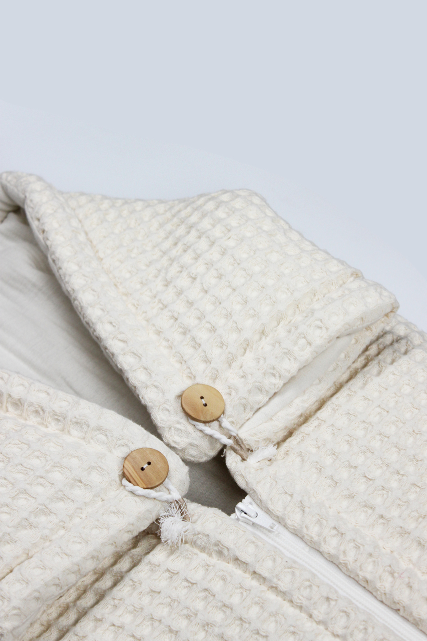 Bistyle Fermuarlı Natural Life Pike Battaniye Girl 70113 Ekru - 2