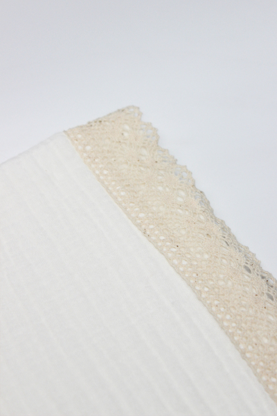 Bistyle Organik Müslin 80x90 Fistolu Battaniye 70112 Ekru - 3