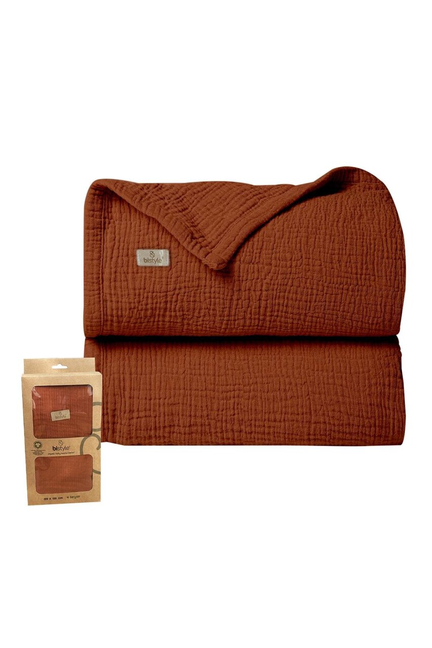 بطانية موسلين ثنائية الطراز 120 × 120 سم 70101 بلاطة - 1