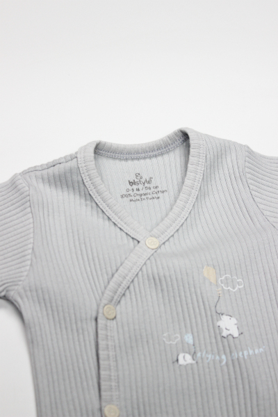 بادي بيستايل فلاينج إليفانت نصف كم من قطعتين 17117 إيكرو جراي - 3