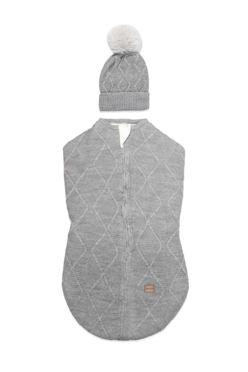 Bistyle Baby İn Swadding Triko Kundak 75108 Gri - 1