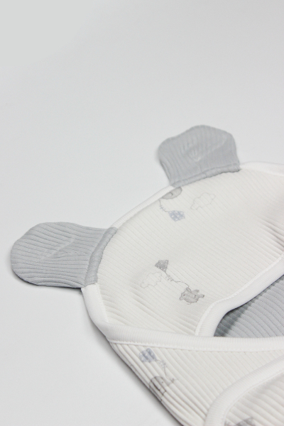 Bistyle Flying Elephant Organik Bel Destekli Kundak 75102 Ekru Gri - 3