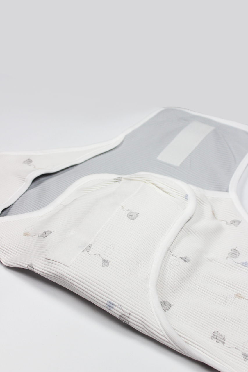 Bistyle Flying Elephant Organik Bel Destekli Kundak 75102 Ekru Gri - 5