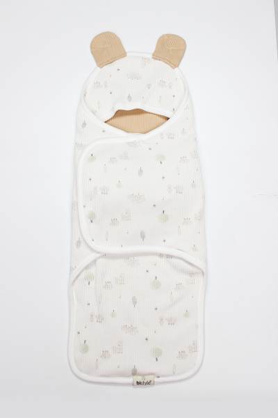 Bistyle Always Dream Organik Bel Destekli Kundak 75101 Ekru Gri Siyah - 4