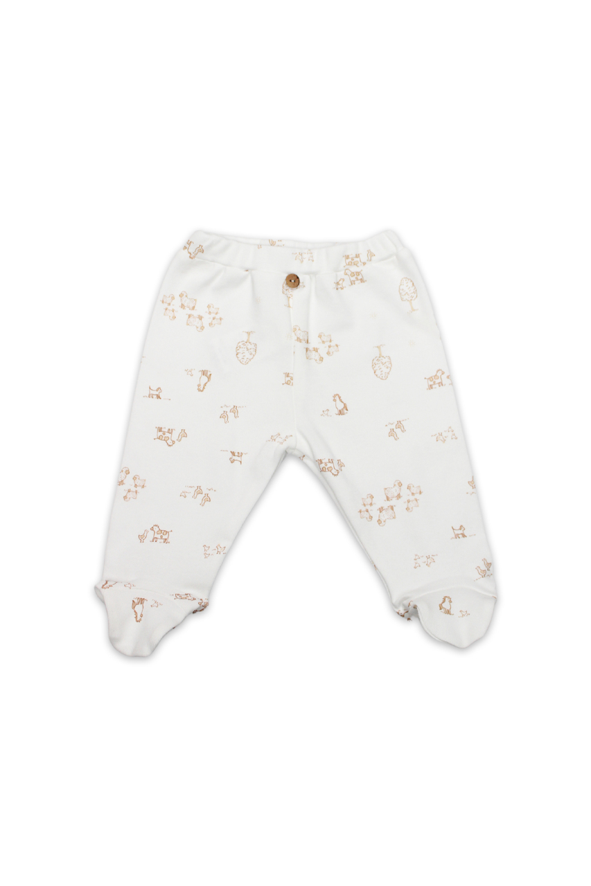 تنورة قصيرة من قماش الضأن المجعد ثنائي التصميم مع حذاء بوت 16113 بيج فاتح - 1