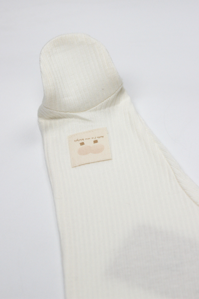 بنطلون ذو أقدام بتصميم بالونات طائرة من موديل ثنائي النمط BS16122 بلون بيج فاتح - 2