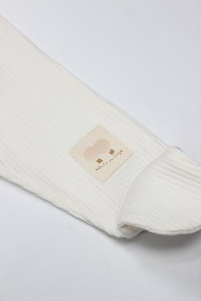 بنطلون ذو أقدام بتصميم بالونات طائرة من موديل ثنائي النمط BS16122 بلون بيج فاتح - 3