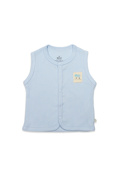 صدرية أطفال ثنائية النمط من البالونات الطائرة BS18110 باللون الأزرق - Bistyle