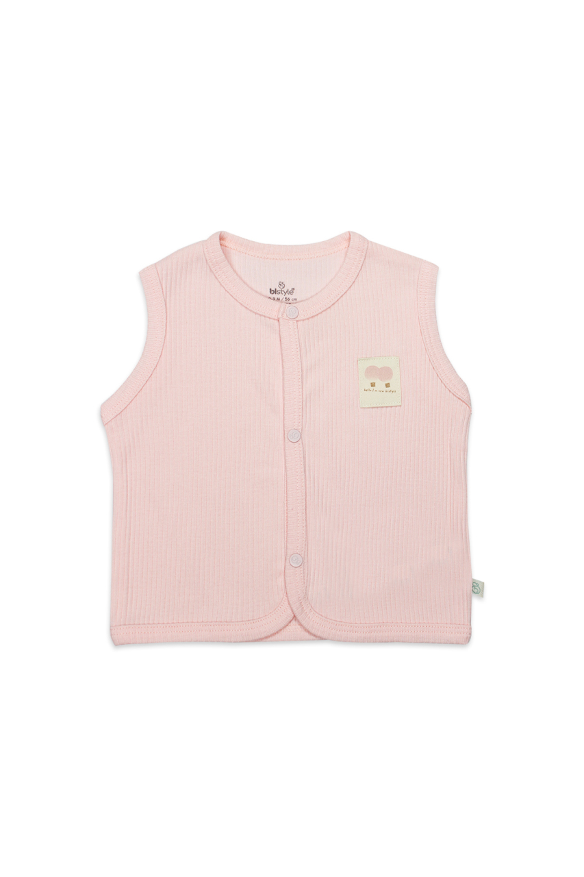 صدرية أطفال ثنائية النمط من البالونات الطائرة BS18110 وردية اللون - 1