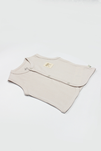 صدرية أطفال ثنائية النمط بتصميم بالونات طائرة BS18110 بيج - 4