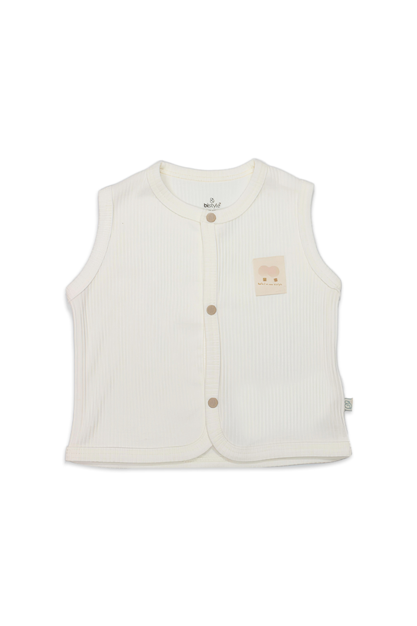 صدرية أطفال ثنائية النمط من البالونات الطائرة BS18110 Ecru - 1