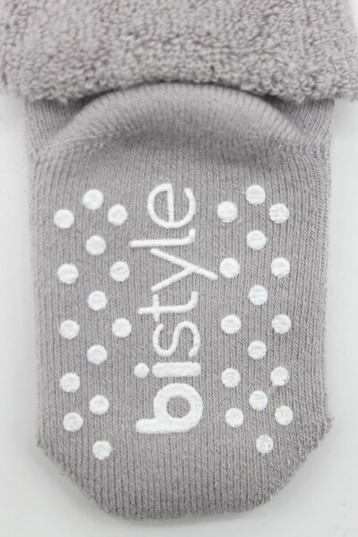 جوارب كاحل دائرية مانعة للانزلاق من بيستايل، عبوة من قطعتين، 10503، رمادي نيلي - 5