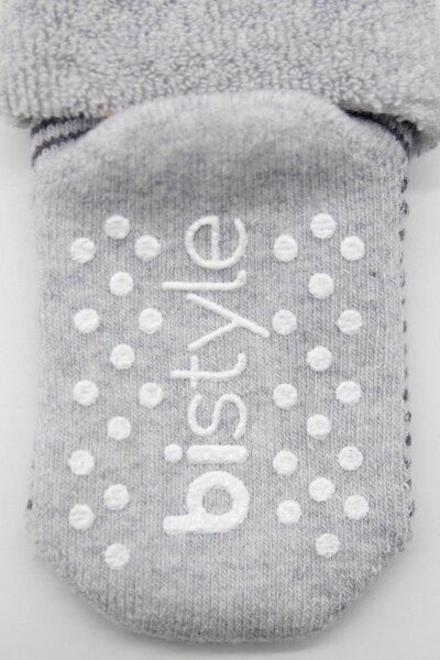 جوارب كاحل دائرية مانعة للانزلاق من بيستايل، عبوة من قطعتين، 10503 رمادي-أنثراسيت - 5