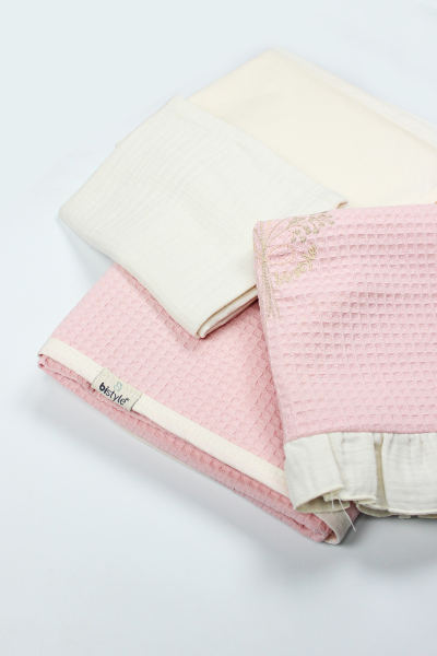 طقم بيكيه بيستايل ناتشورال لايف جيرل 80102 وردي - 5