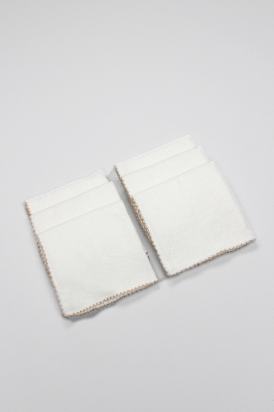 منديل Bistyle Organic مقاس 28 × 28 مكون من 6 قطع 90105 إكرو - 3