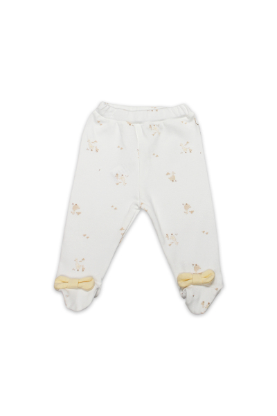 الجزء السفلي من حذاء Bistyle Welcome Baby Duck رقم 16107 أصفر-بيج فاتح - Bistyle