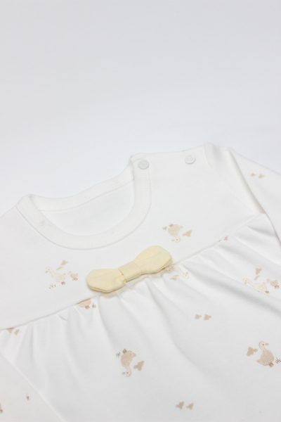 طقم من قطعتين بتصميم Bistyle Welcome Baby Duck 14104 أصفر - 3