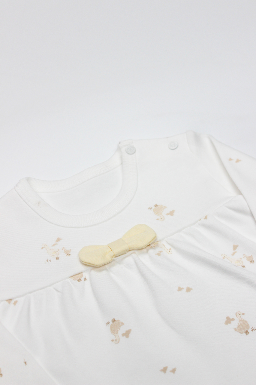 طقم من قطعتين بتصميم Bistyle Welcome Baby Duck 14104 أصفر - 3