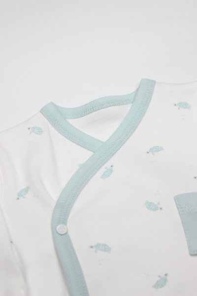 بدلة جسم ثنائية التصميم من 3 قطع Hello World 13105 Mint - 2