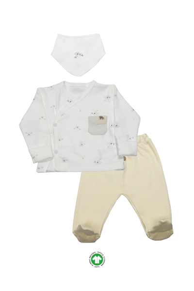 Bistyle 3Lü Zıbın Takım Lıttle Koala 13109 Gri - Bistyle