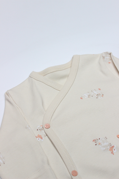 بدلة جسم ثنائية الطراز من 3 قطع، ناعمة وجميلة، 13106 بيج - 2