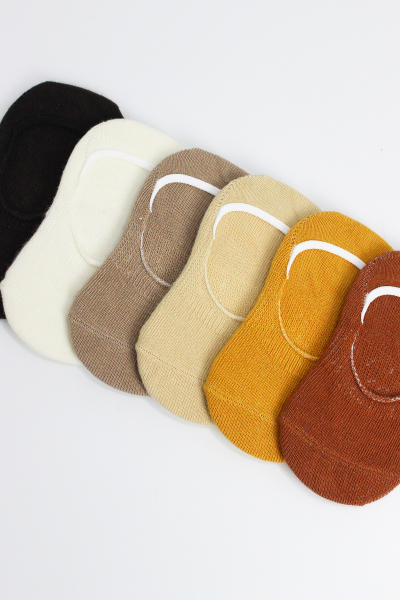 جوارب بابيت سيليكون للكاحل من بيستايل، عبوة من 6 قطع، لون BS6200 Soil - 5