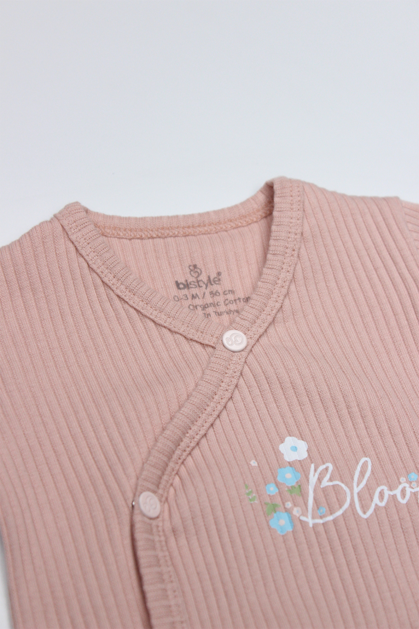 Bistyle Bloom Rose 2'li Yarım Kol Badi 17119 Ekru Gül Kurusu - 7