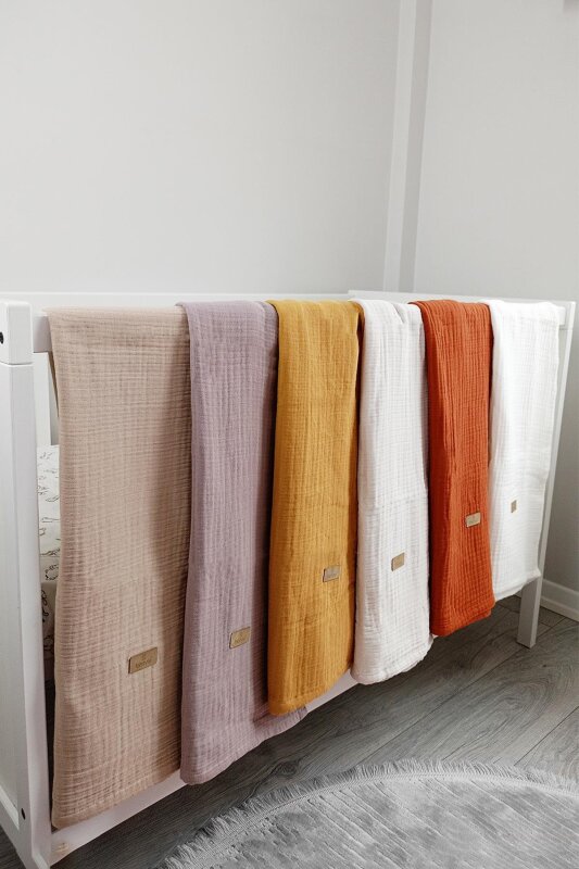 Bistyle Müslin Battaniye 120x120 Cm 70101 Bej - 8