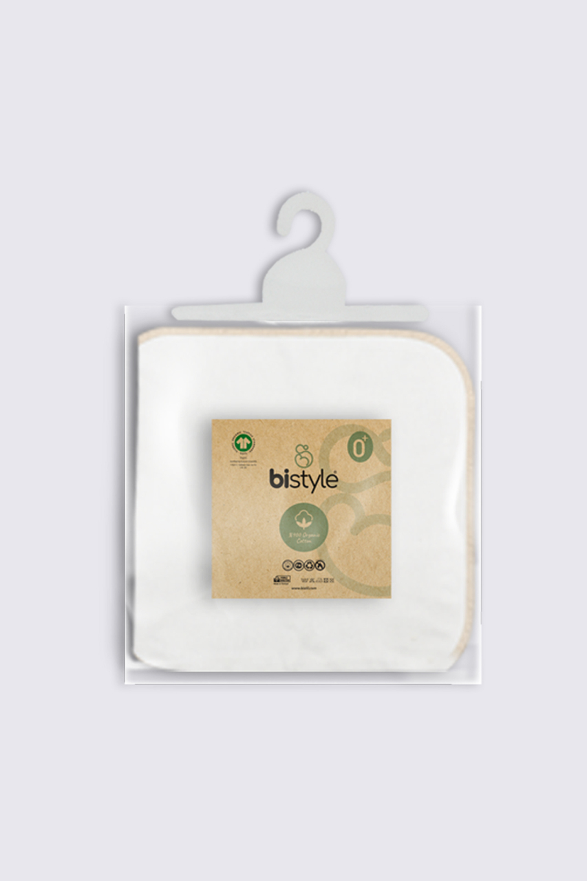 Bistyle Organik 28x28 10'Lu Penye Mendil 90101 Ekru - 5