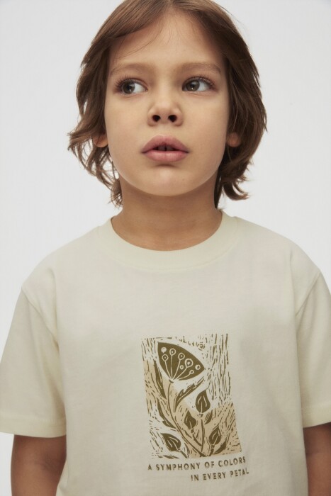 Erkek Çocuk Tişort 1-4 Yaş 48618 Ekru - 3