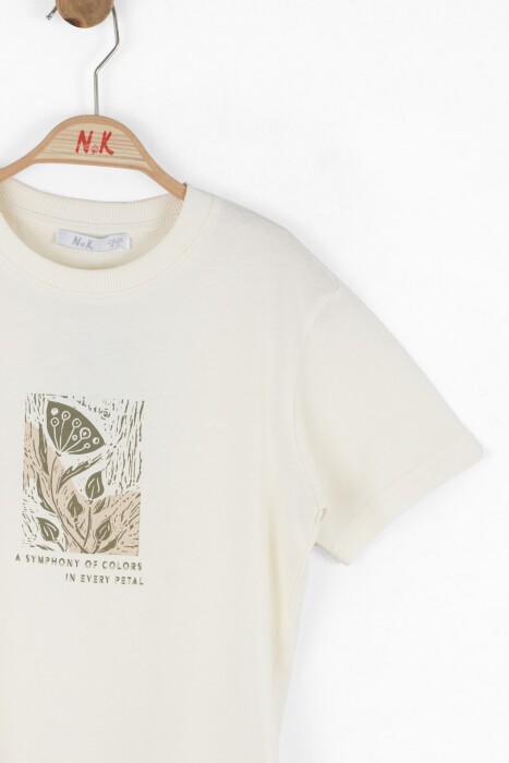 Erkek Çocuk Tişort 1-4 Yaş 48618 Ekru - 4