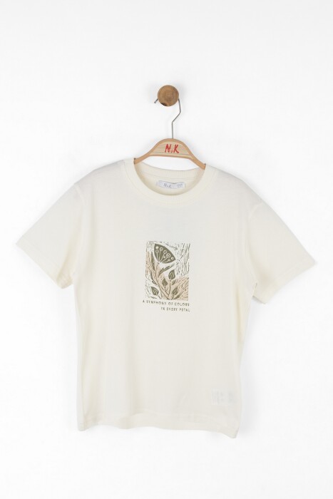 Erkek Çocuk Tişort 1-4 Yaş 48618 Ekru - 5