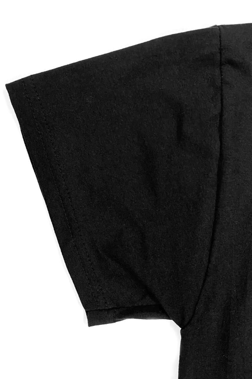 Rakerplus Siyah %100 Pamuk Unisex Kısa Kollu Çocuk Tişört - 5