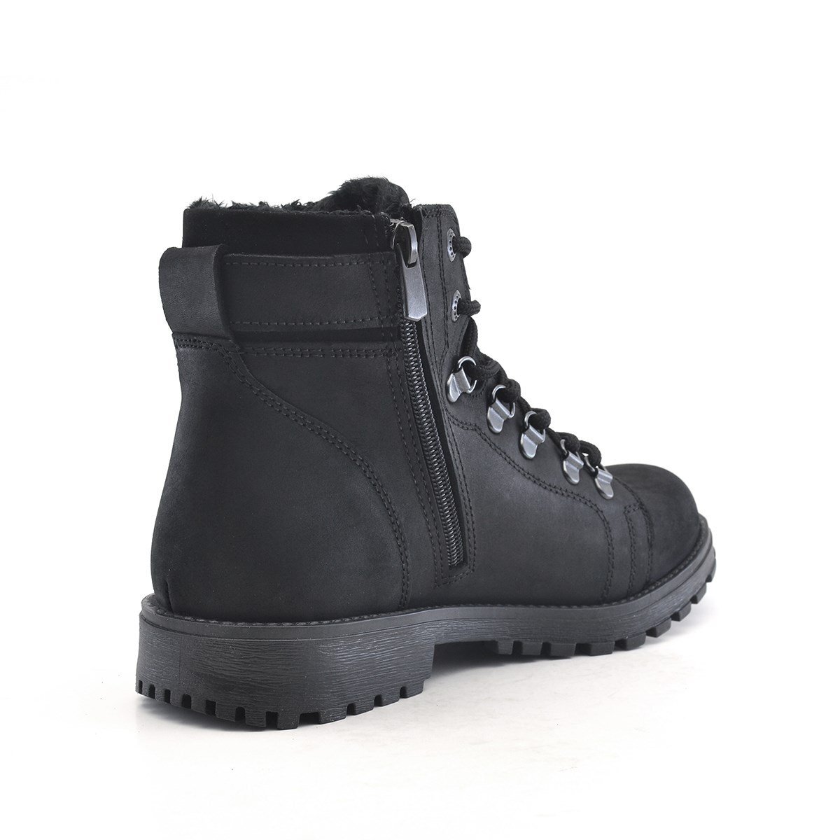 Rakerplus Griffon Hakiki Deri Siyah Fermuarlı Çocuk Bot - 3