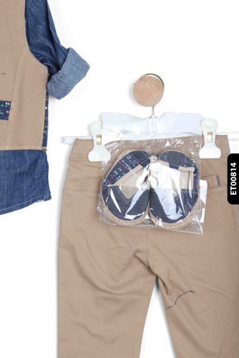 boy bottom top set 3-12 months 6176 - 3