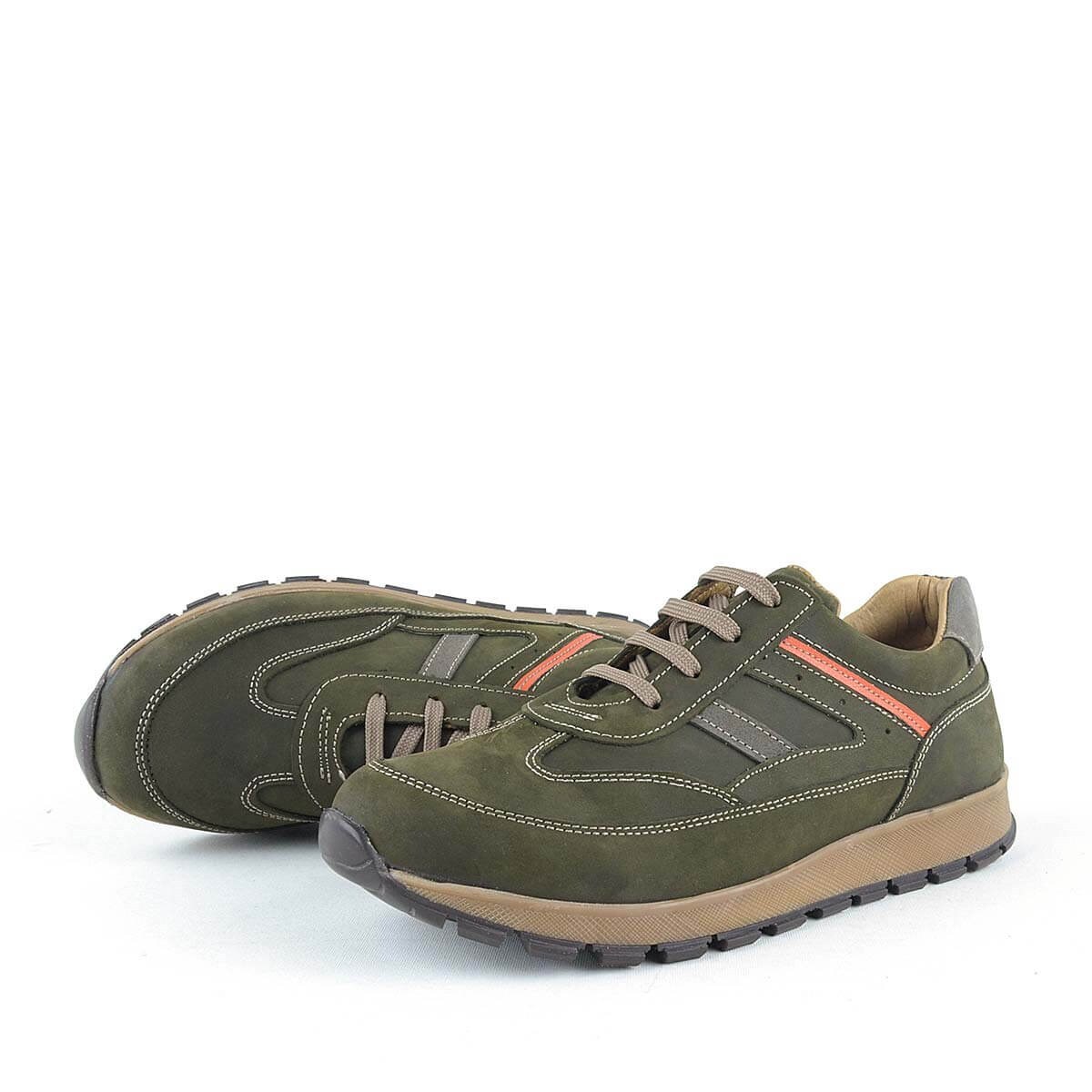 Rakerplus Genuine Leather Khaki Lace-up Boys' Athletic Shoes - 4