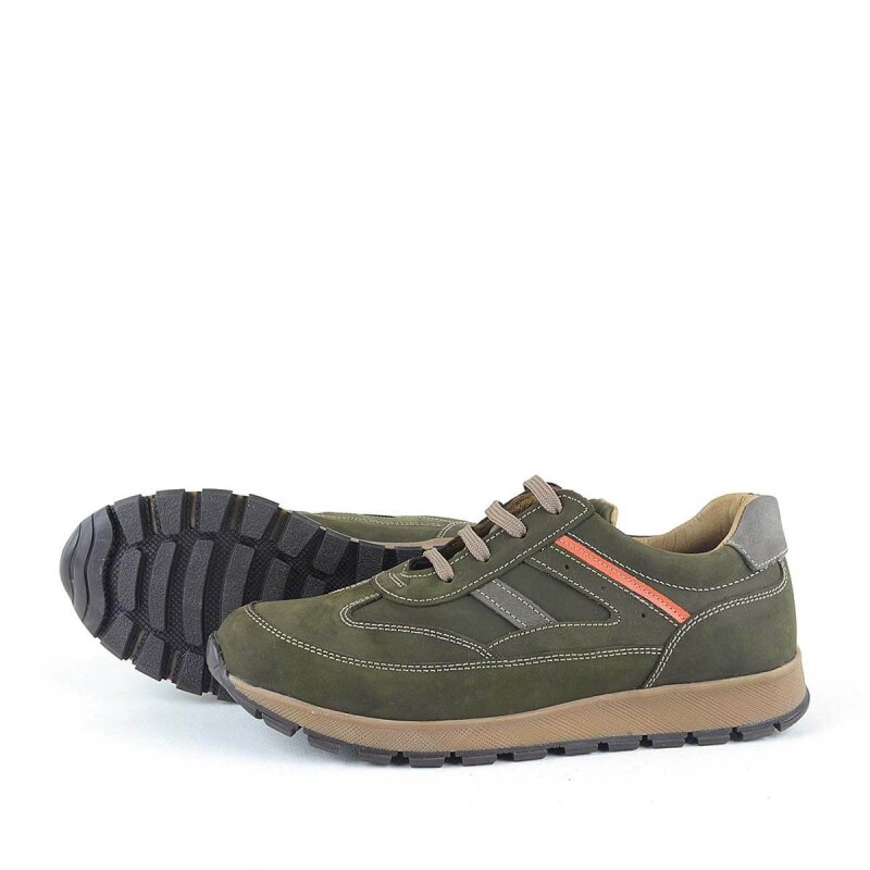 Rakerplus Genuine Leather Khaki Lace-up Boys' Athletic Shoes - 5