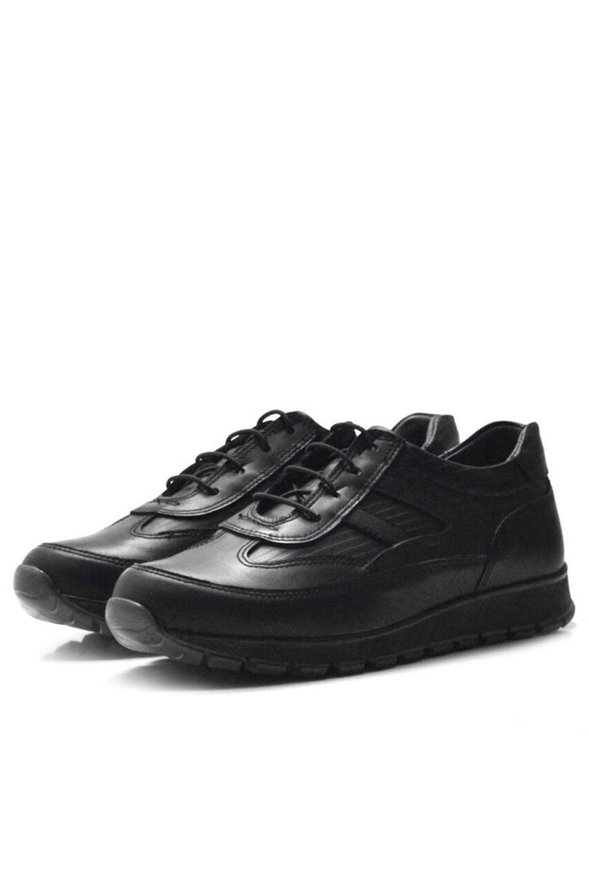 Rakerplus Genuine Leather Black Lace-up Boys' Youth Sports School Shoes - 3