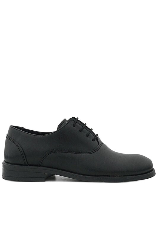 Rakerplus Smokin Siyah Mat Bağcıklı Çocuk Klasik Ayakkabısı - 3