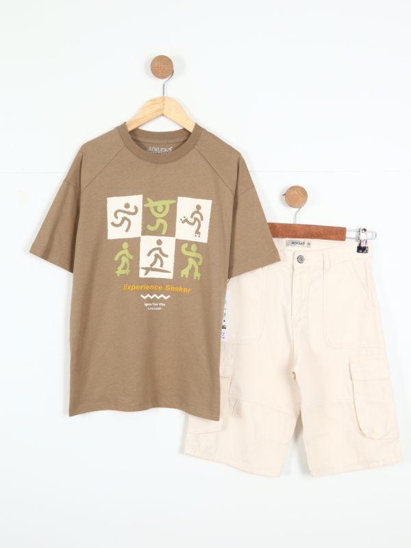 boys combination suit 9-13 years old set0336 - NK KİDS