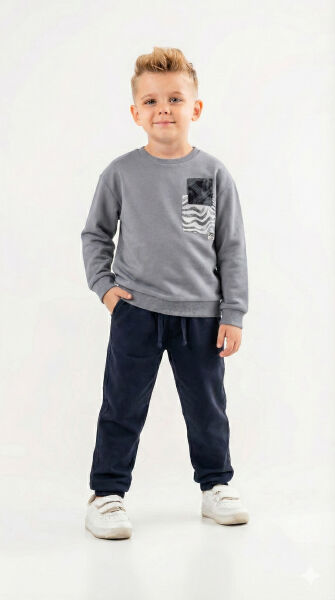 boys 2-piece combination suit 8-14 years set0427 - NK KİDS