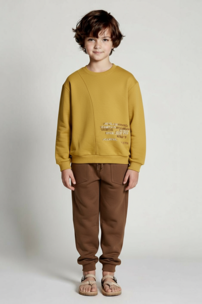 boys 2-piece combination suit 8-14 years old set0437 - NK KİDS