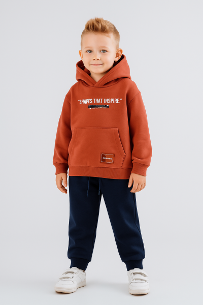 boys 2-piece combination set 4-8 years old set0442 - NK KİDS