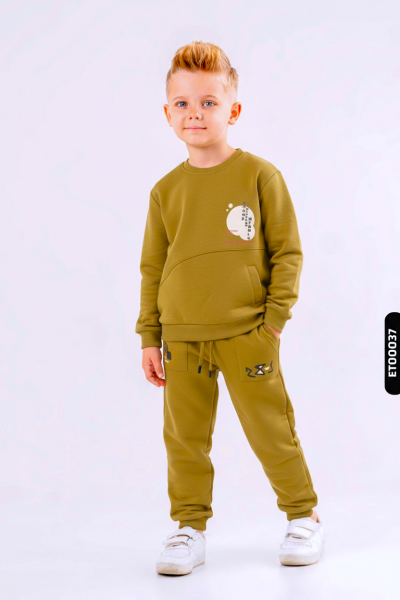 boys 2-piece combination set 4-8 years old set0443 - NK KİDS