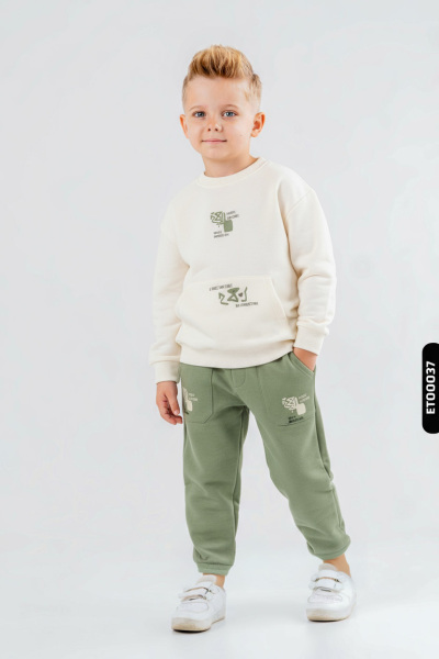 boys 2-piece combination set 4-8 years old set0449 - NK KİDS